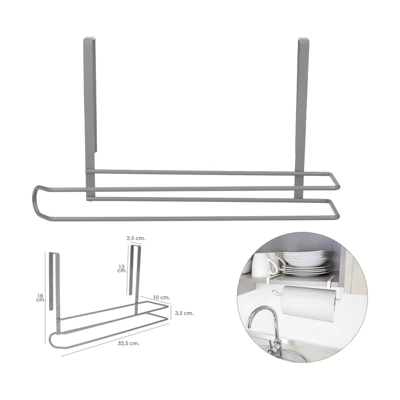 Colgador portarrollos papel cocina