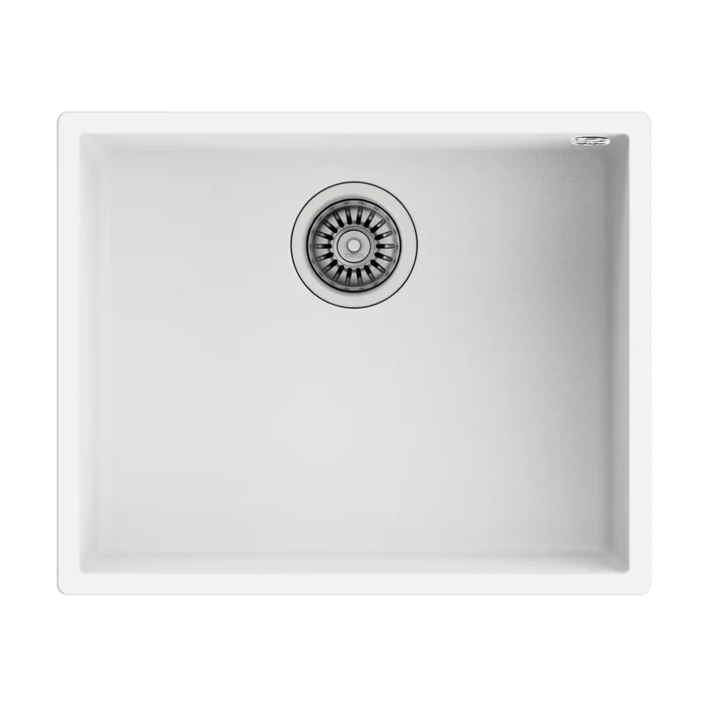 Fregadero de Encastrar 1 Seno Blanco