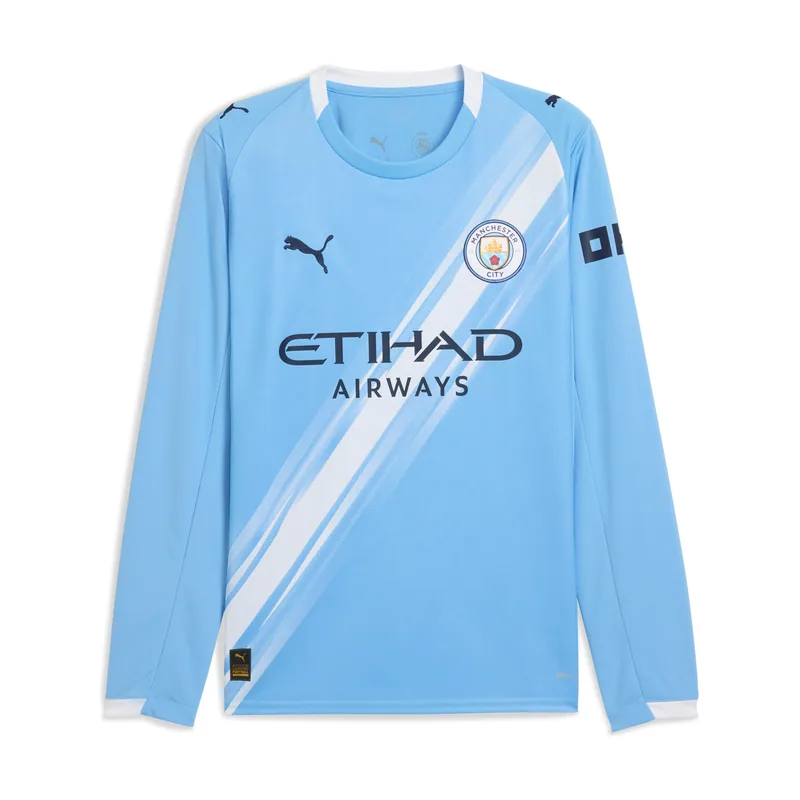 Camiseta Manchester City 1.ª equipación 25/26 de manga larga para hombre 780339