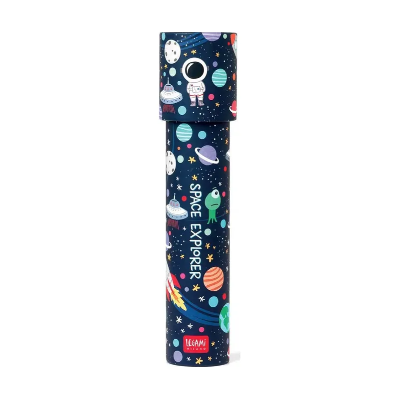 Juego educativo de caleidoscopio temática espacial