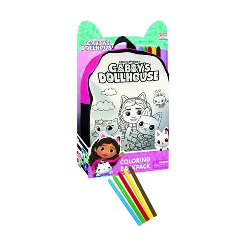 Toys Gabbys Dollhouse Mochila para Colorear