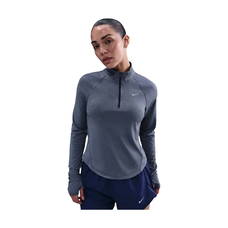 Camiseta de manga larga 1/4 cremallera para mujer Tempo
