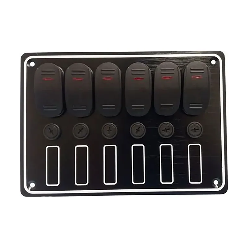 Panel De 6 Interruptores Basculantes A Prueba De Agua 15a