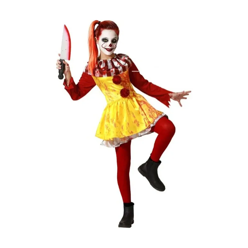 Disfraz de payaso de Halloween para niña