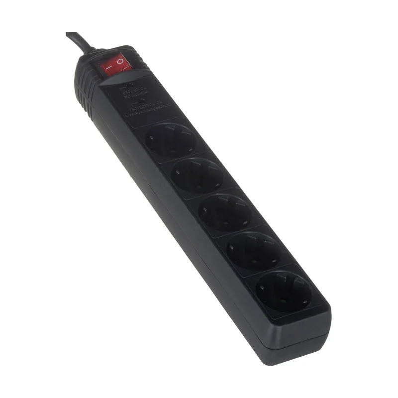 EnerGenie SPG5-C-15 limitador de tensión Negro 5 salidas AC 250 V 4,5 m