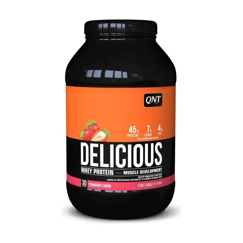 Polvo de proteína de suero de leche sabor fresa