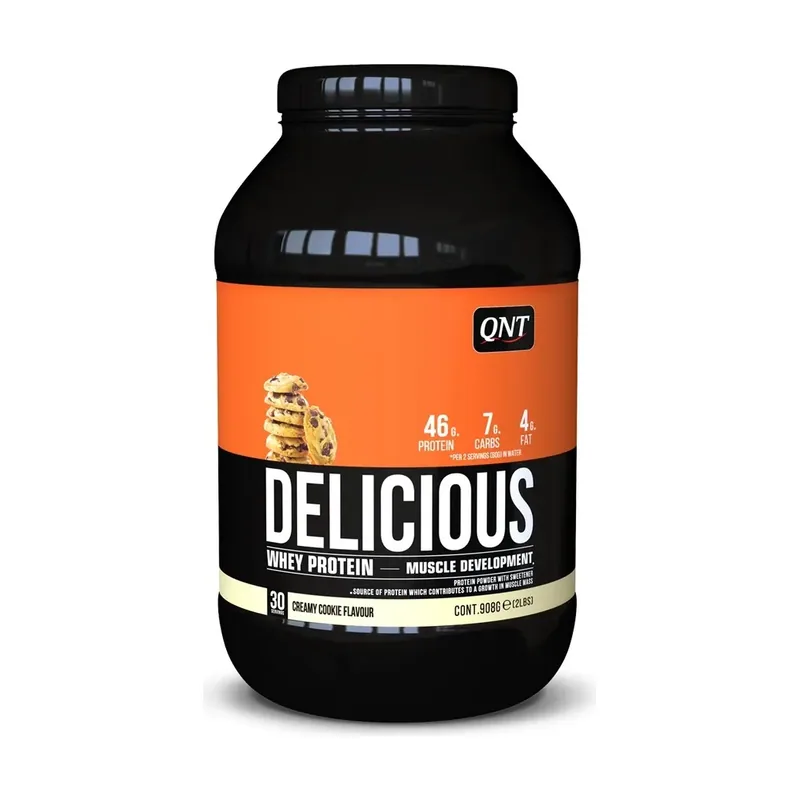 Polvo de proteína de suero de leche con sabor a galleta cremosa