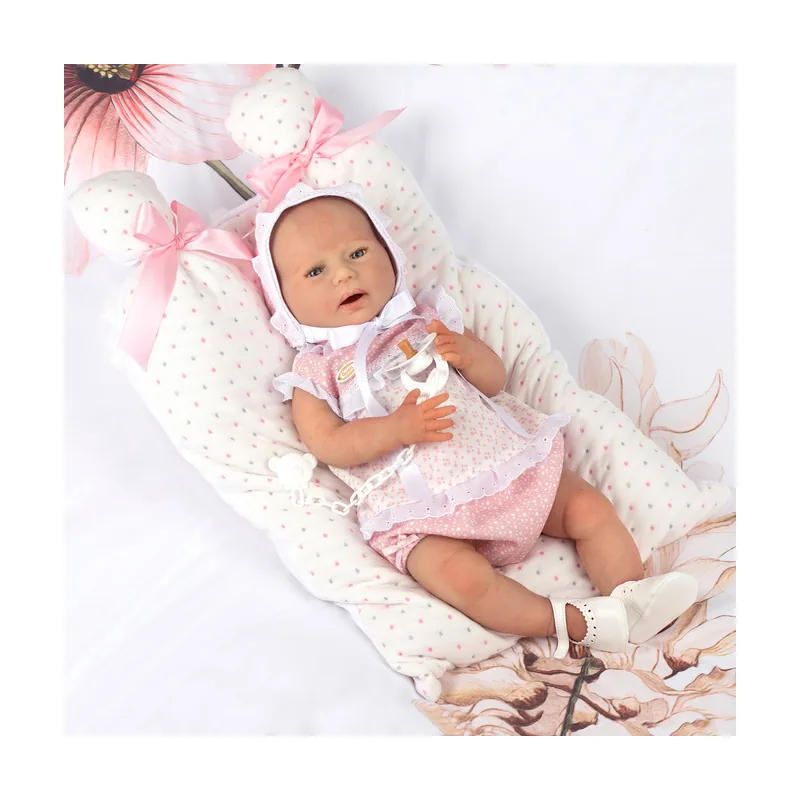 Bebé Reborn Silicona Sara con Braguitas y Camisa con Capota