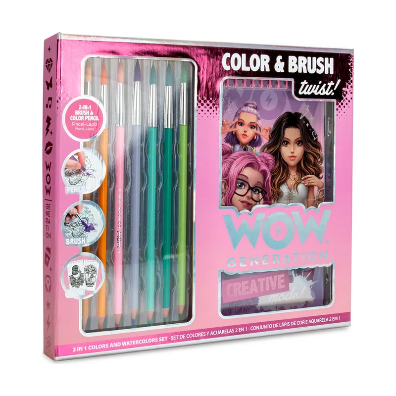 And Brush Set de Colores y Acuarelas 2 en 1