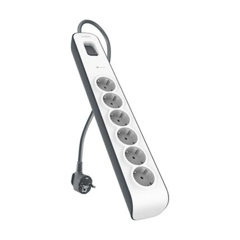Regleta Alimentacion BSV603VF2M-V2 DE Protección Contra Sobretensiones 6 Tomas Boton Apaga