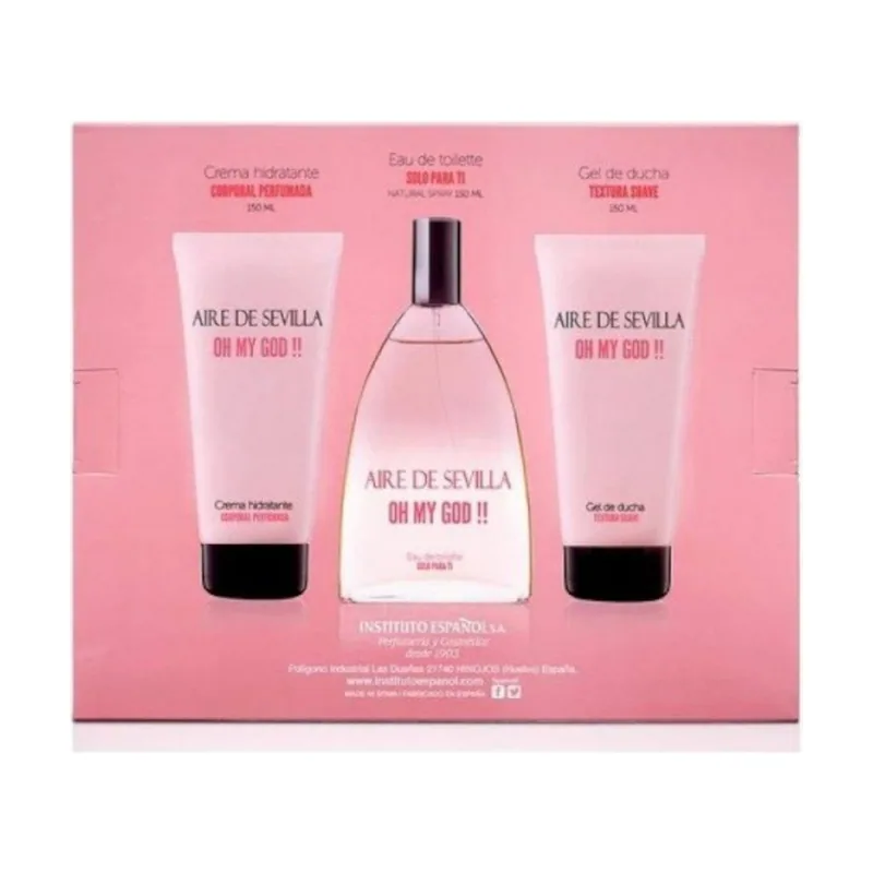 Aire Sevilla Oh My God Set EDT + Hidratante Corporal + Gel de Ducha