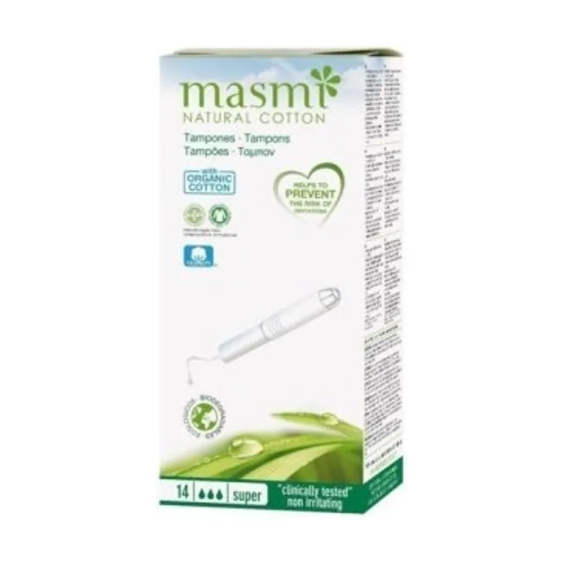Tampones Masmi Natural Cotton Super 14U