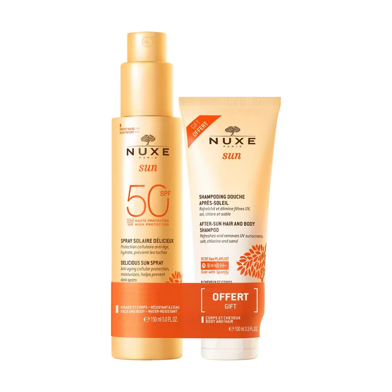 Nuxe Sun Spray Solar Delicioso SPF 50+ Champú After Sun 100ml DE REGALO