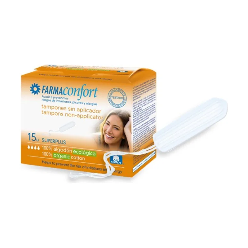 Tampon 100% algodón Super Plus 14 uds