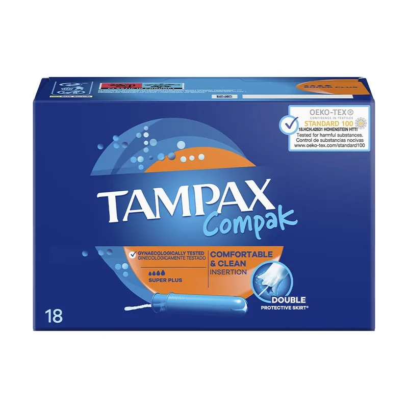 Compak Tampón Super Plus 18 uds