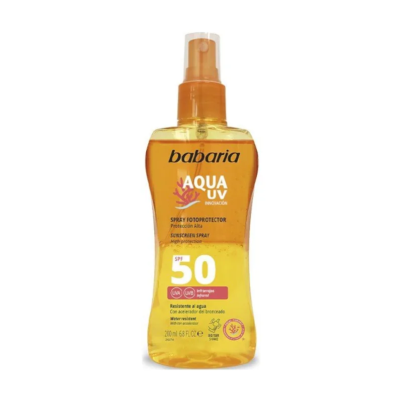 Babaria Solar Aqua Uv Spf50 Bifásico 200 ml
