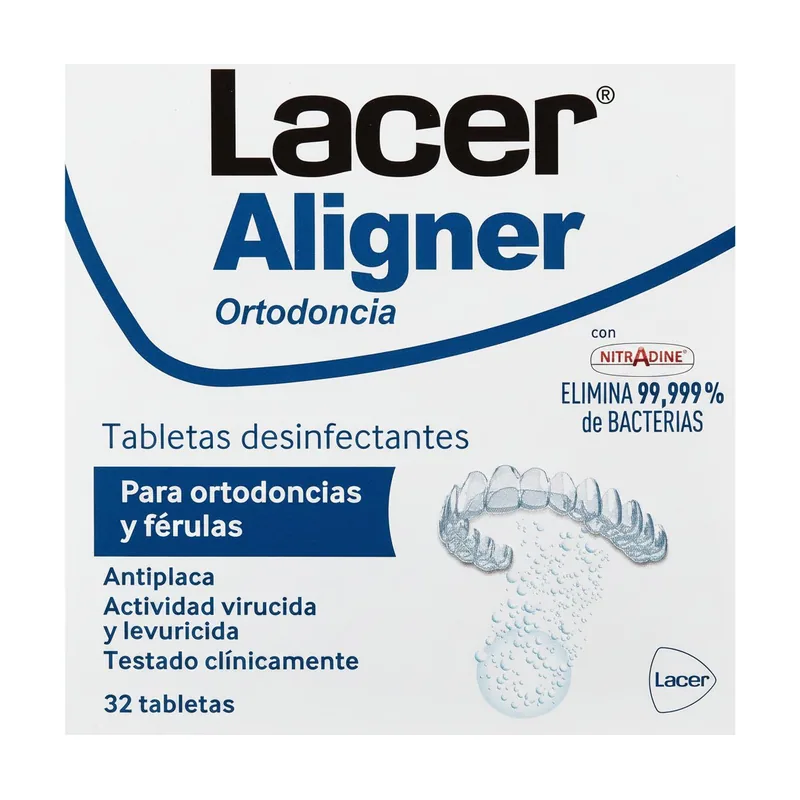 Lacer Aligner Tabletas Desinfectantes 32 Tabletas