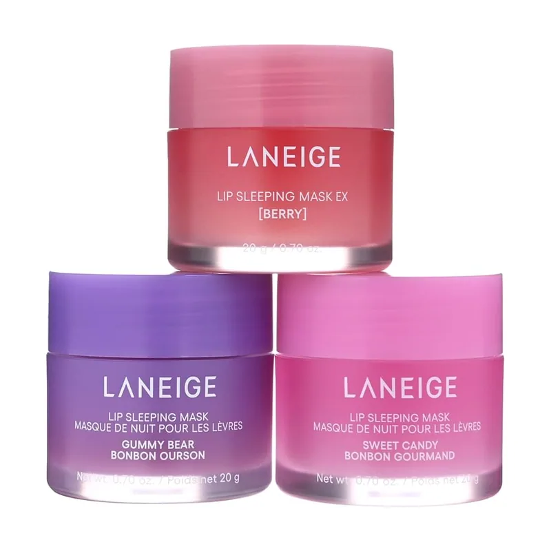 Laneige Lip Sleeping Mask Trio Set Berry 20g Gummy Bear 20g Sweet Candy 20g