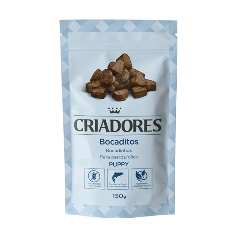 2 bolsitas x 150 g Bocaditos Puppy para perros