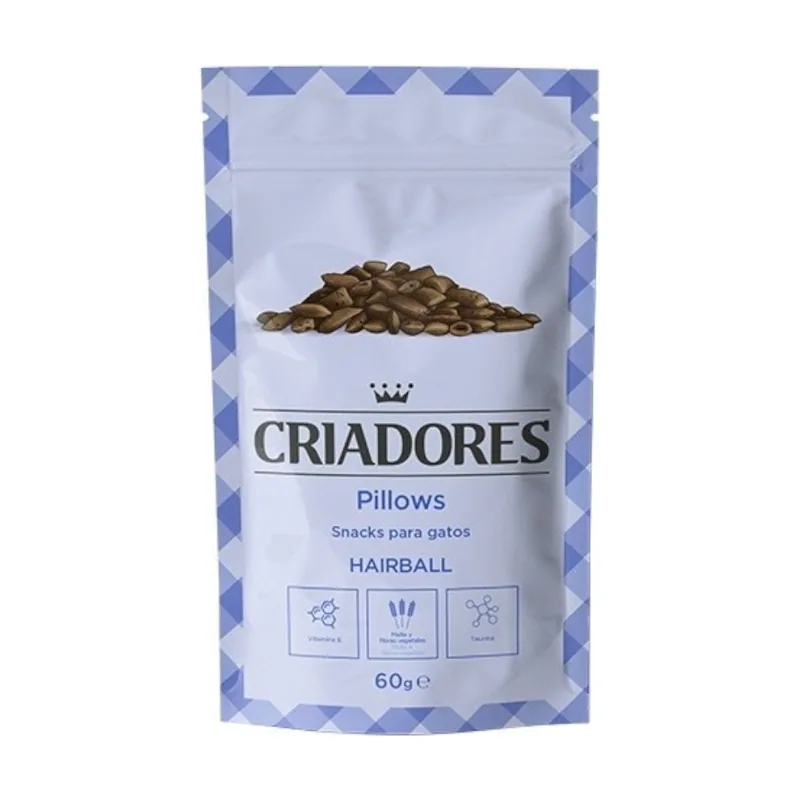 4 bolsitas x 60 g Bocaditos Hairball para gatos