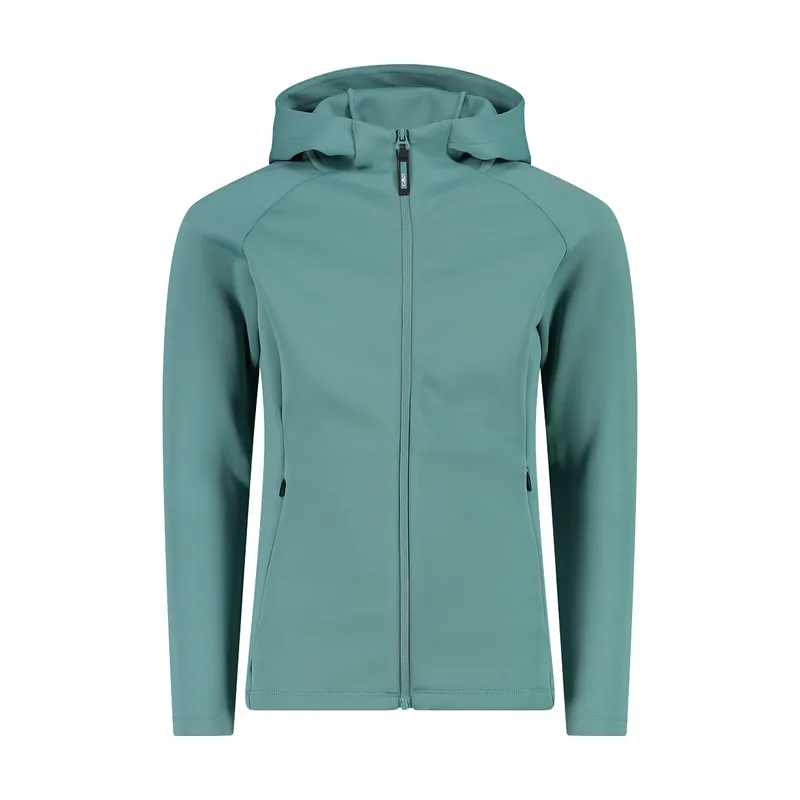 Sudadera con capucha de tejido elástico para niña