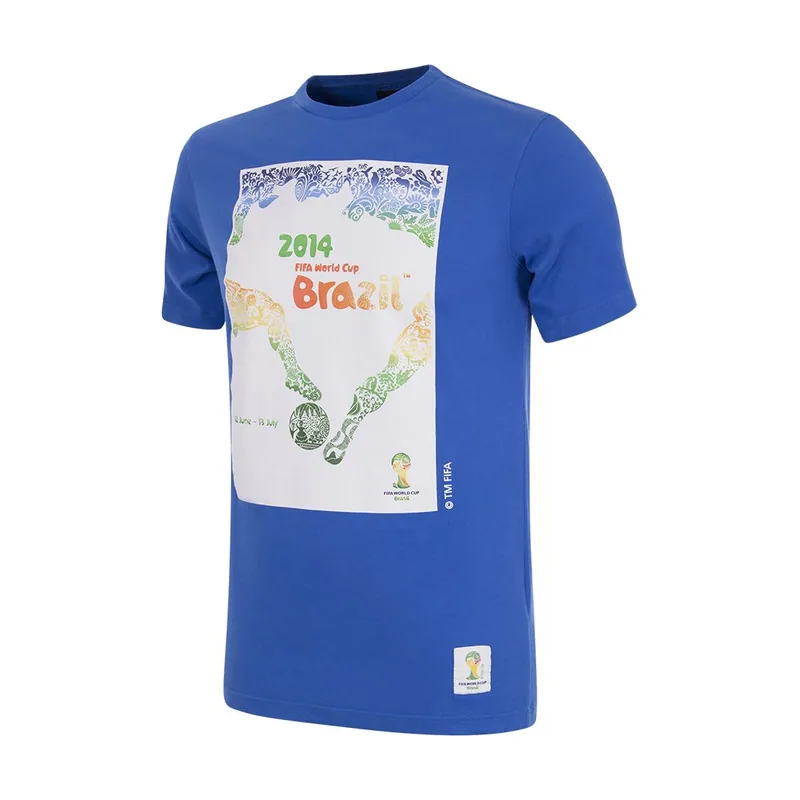 Camiseta Brasil World Cup Poster 2014 para hombre