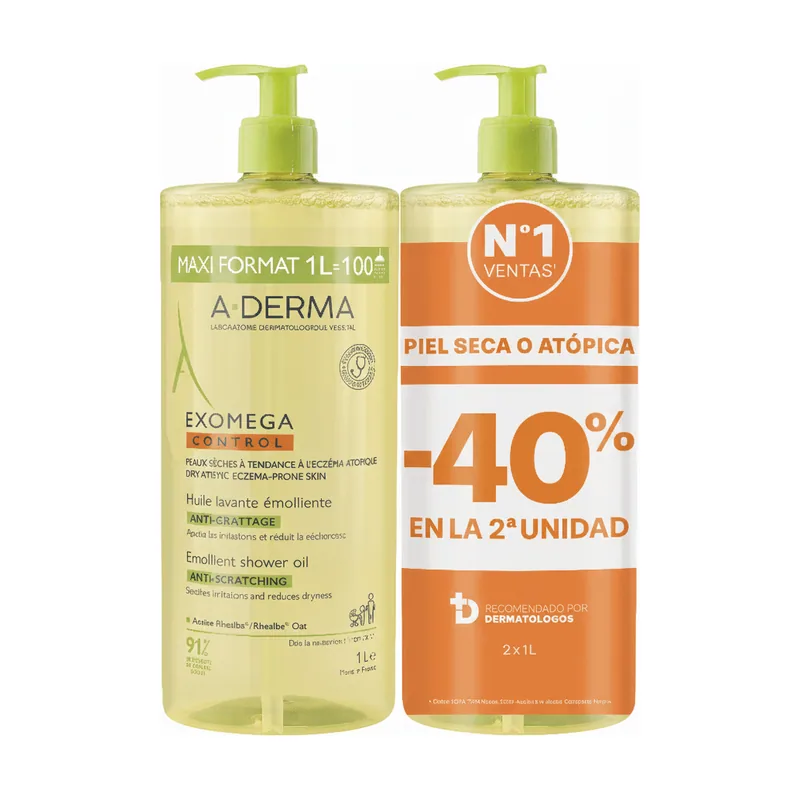 A-derma Exomega Aceite Duplo 2x1L