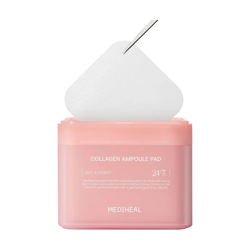Mediheal Collagen Ampoule Pad Square Cotton Facial Toner Pads