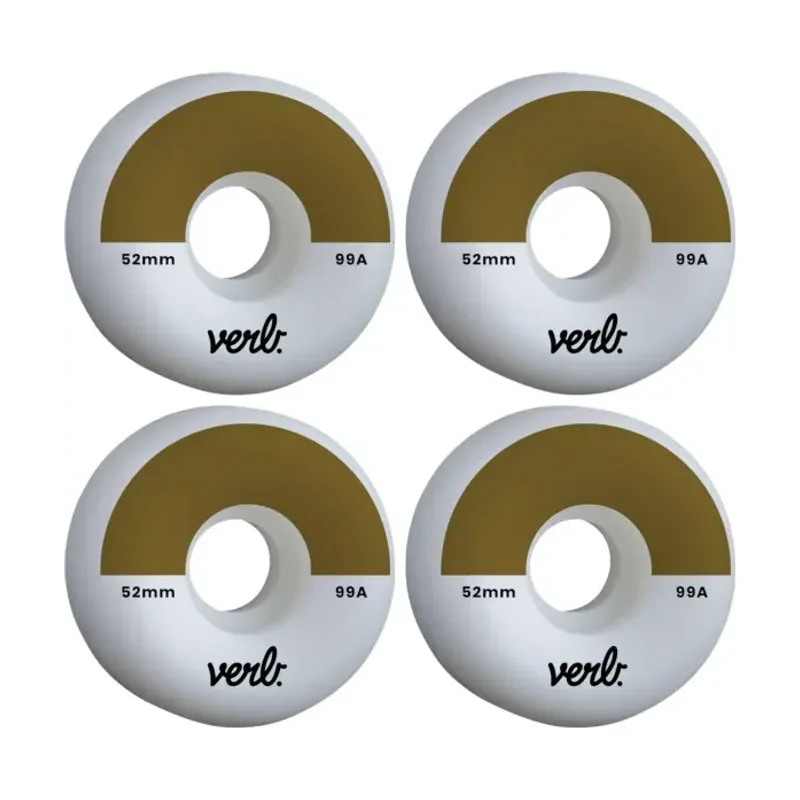 Ruedas Skate Dip 99A 4 Piezas 52mm Dorado/Blanco