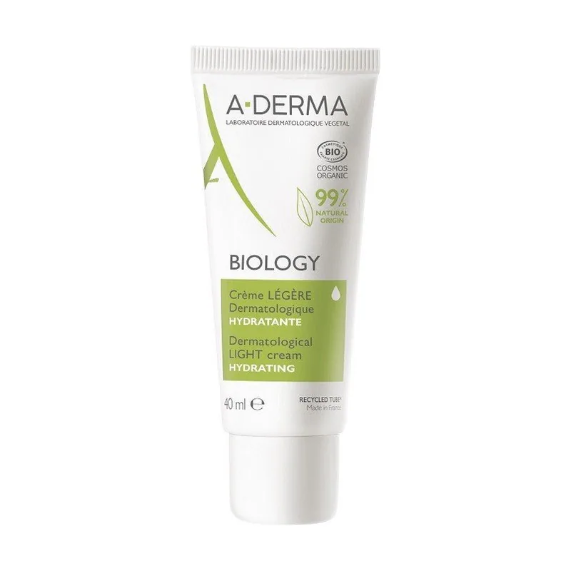 A-derma Biology Crema Ligera Dermatológica Hidratante BIO 40ml