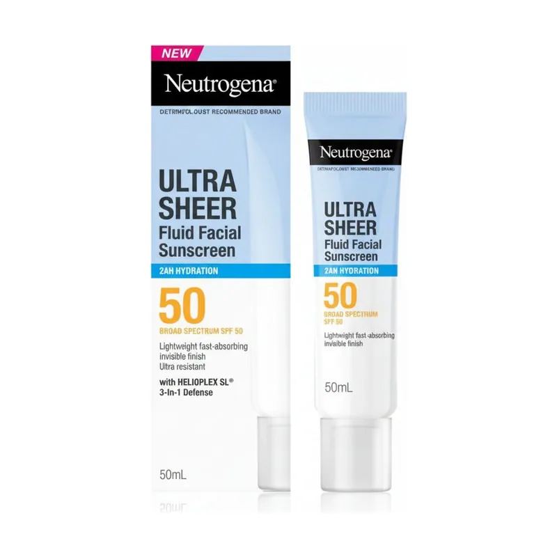 Neutrogena Ultra Sheer Protector Solar Facial Crema Hidratante SPF50+ 50 ml
