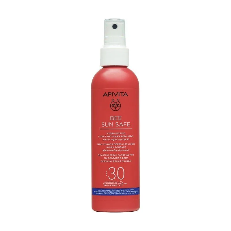 Apivita Bee Sun Safe Spray Ultraligero SPF30 Cara y Cuerpo Hydra Melting