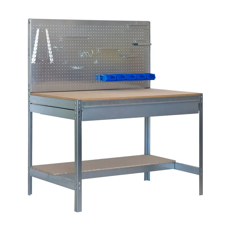 Banco De Trabajo Bt2 Box 1445x1510x610 Mm Galva / Wood