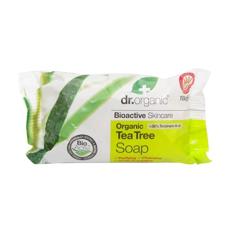 Dr. Organic Jabón en Pastilla Árbol de Té 100 Gr