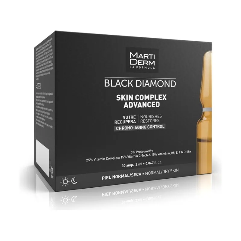 Martiderm Ampollas Black Diamond Skin Complex Advanced x30 Ampollas