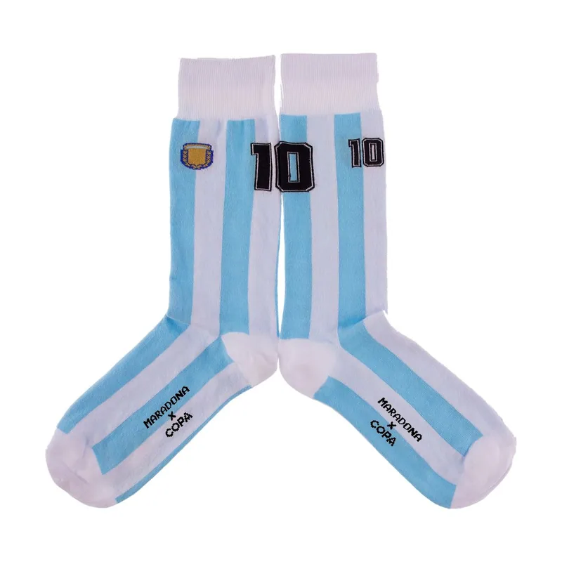 Calcetines de fútbol Argentina Maradona número 10