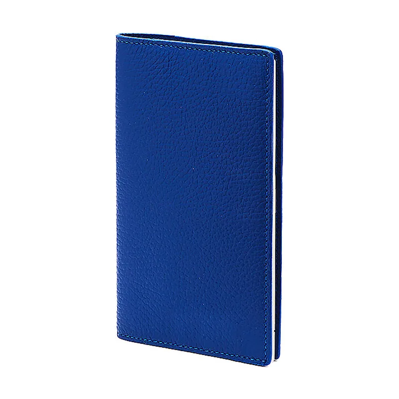 Libreta de cuero azul