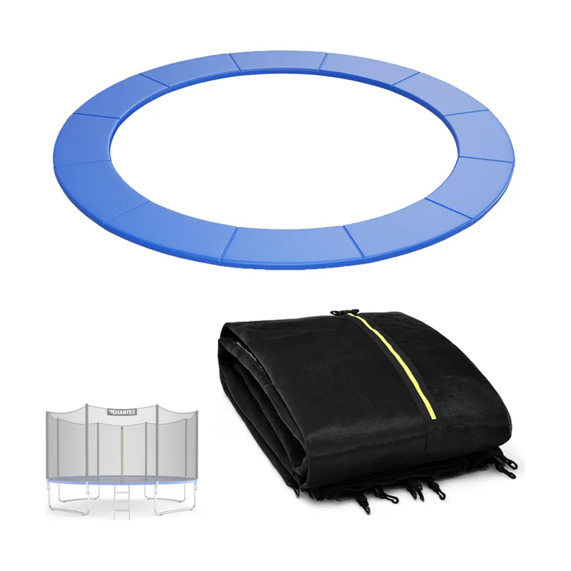 Set Funda Muelles Trampolín Azul PVC Antidesgarro 15mm EPE