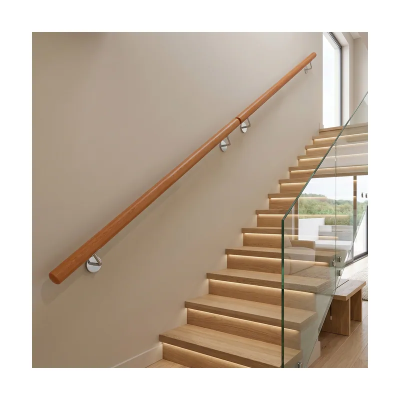 Pasamanos para Escalera de Madera Maciza de Haya