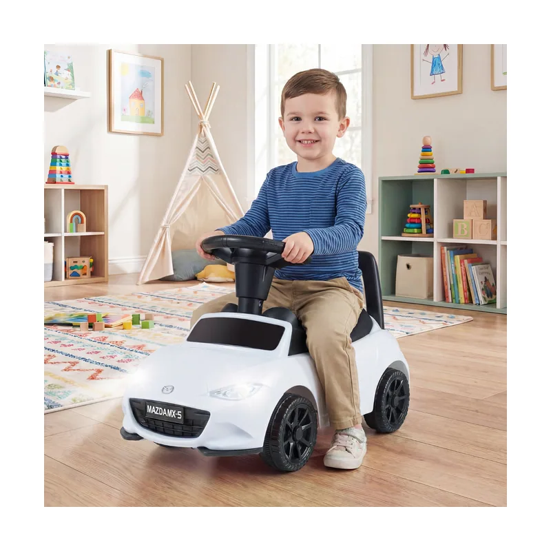 Coche de Empuje para Niños Juguete Deslizante Blanco