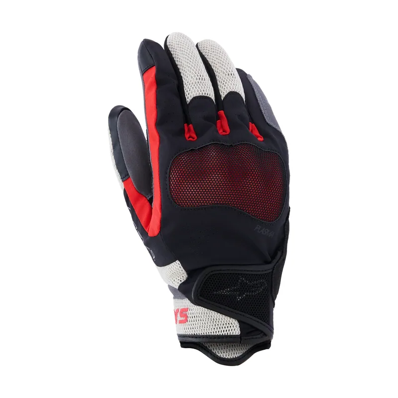 Guantes Mogress Airflow Negro/Rojo fuego/Crudo