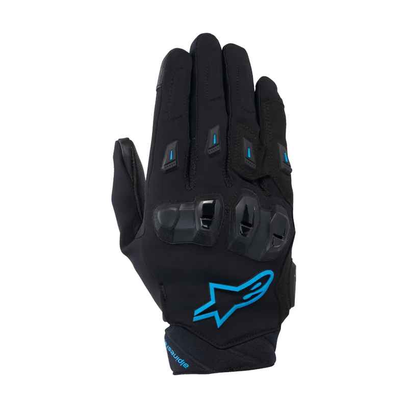 Guantes Stella SP X 3 Negro/Azul claro