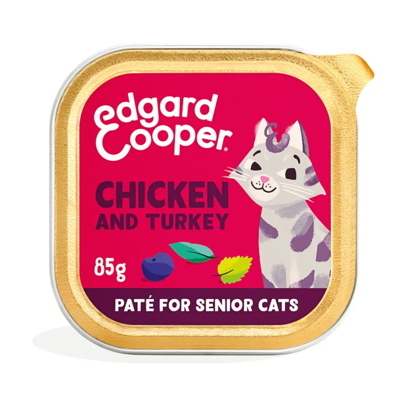 48 tarrinas x 85 g Pollo y Pavo en Paté tarrina para gatos sénior