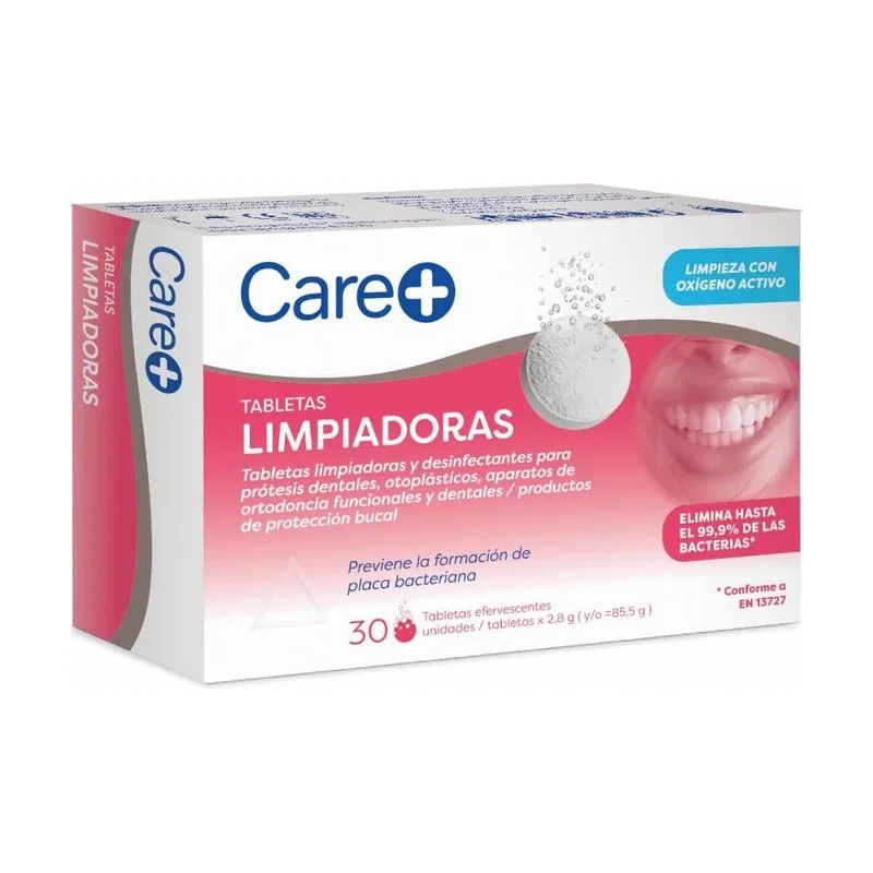 Careplus CARE+ Tabletas Limpiadoras Dentaduras Postizas 30uds