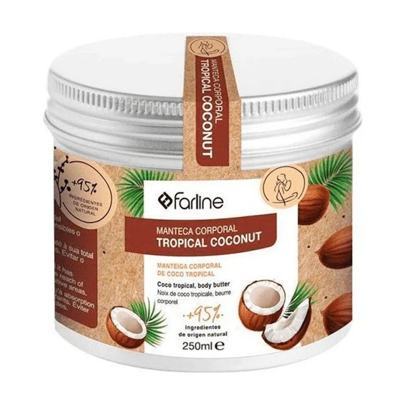 Farline Manteca Corporal Tropical Coconut 250ml