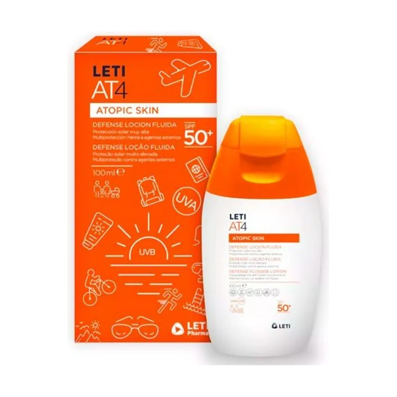 Leti Labs LETI AT4 Defense Loción Solar Fluida SPF50 +100 ml
