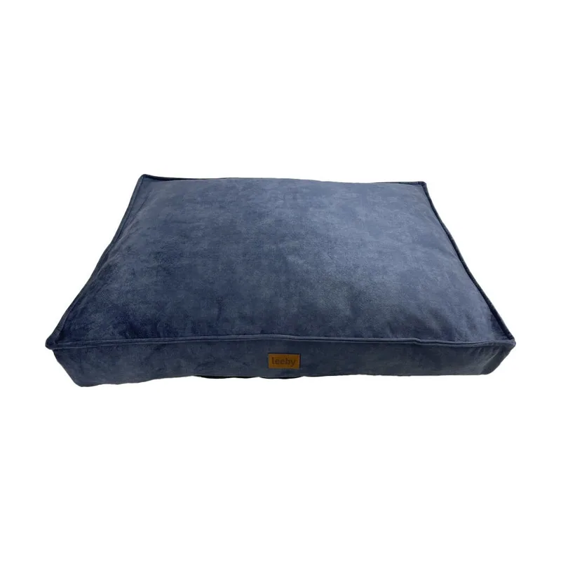 Leeby Colchoneta Impermeable y Desenfundable Azul Marino para perros