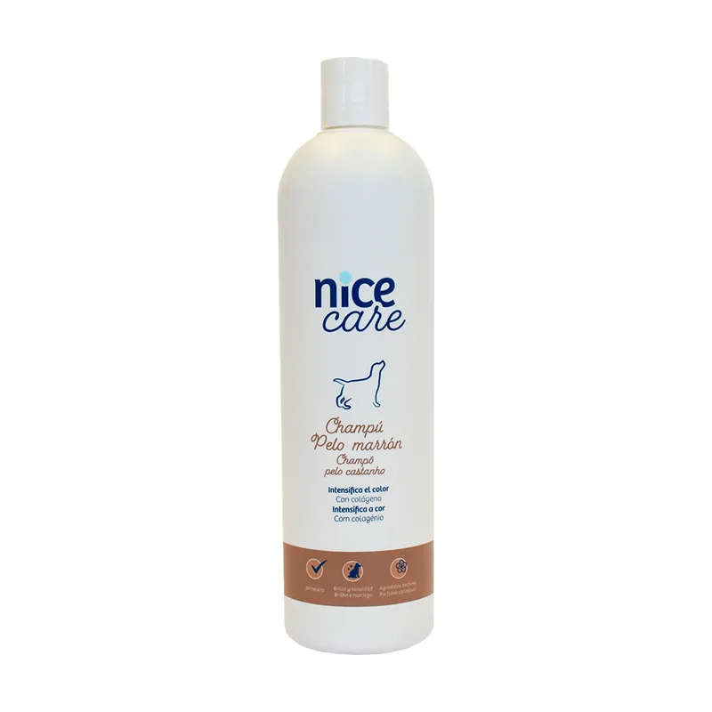 Nice Care Champú Pelo Marrón para perros