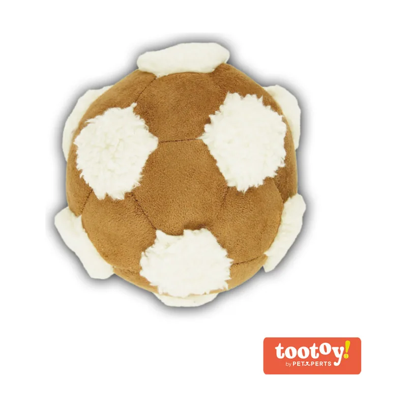 Tootoy! Comfy Football Beige Pelota de Peluche para perros