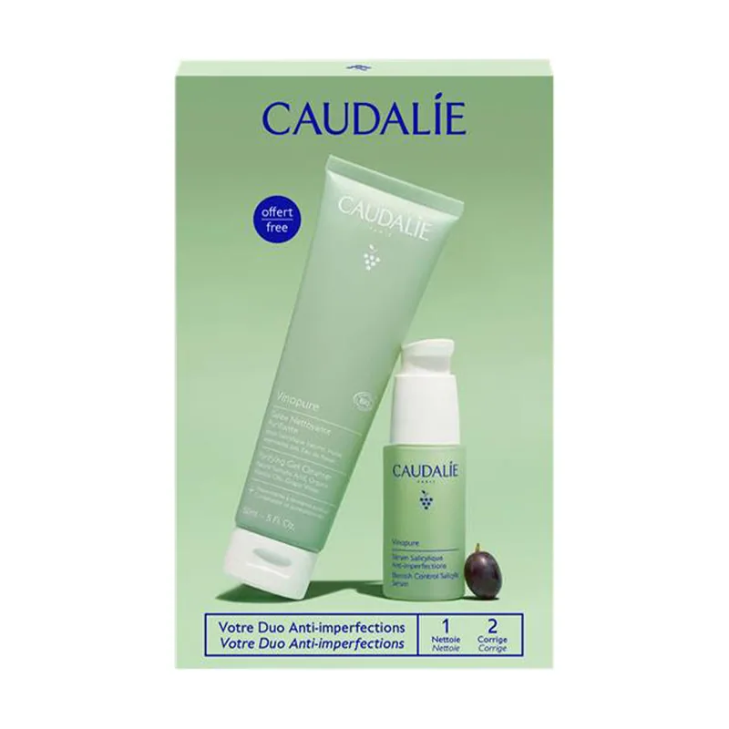 Caudalie Vinopure DUO ANTI-IMPERFECCIONES Estuche 2 pz